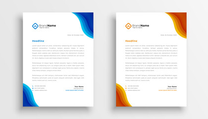 company business letterhead modern design