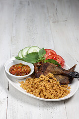 Bebek goreng kremes or Crispy Fried Duck is a very popular cuisine among the people of Indonesia.