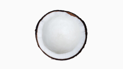 isolated coconut on a white background