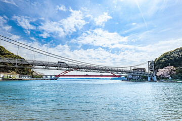 静岡県浜松市北区三ヶ日の奥浜名湖の新瀬戸橋と瀬戸橋