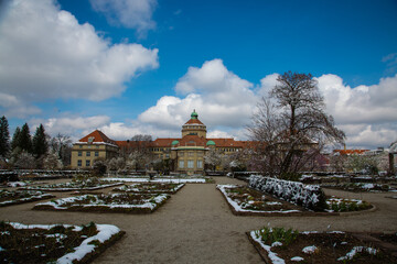 Botanical Garden in Munich in winter