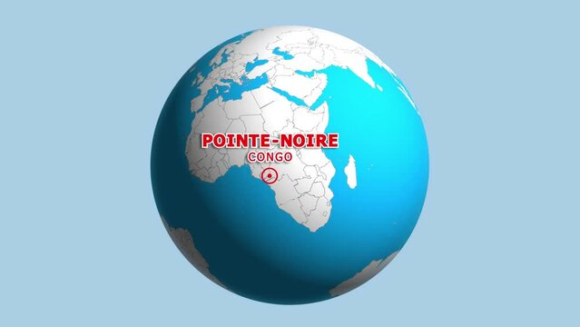 CONGO POINTE NOIRE ZOOM IN FROM SPACE