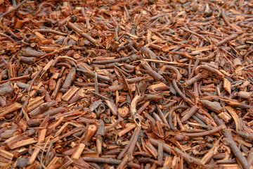 geschreddertes Holz