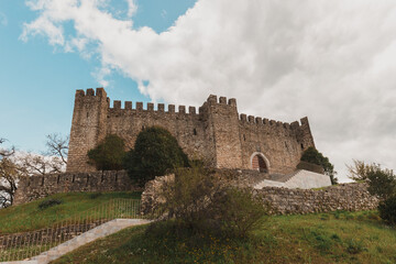 Fototapeta na wymiar Templar's Castle of Pombal side view