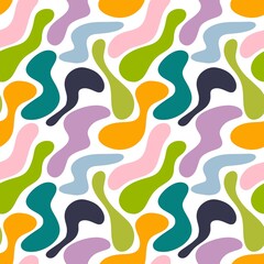 Naklejka na ściany i meble Abstract seamless dots spot pattern for textiles and packaging and gifts and cards and linens and kids and kitchen