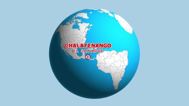 EL SALVADOR CHALATENANGO ZOOM IN FROM SPACE