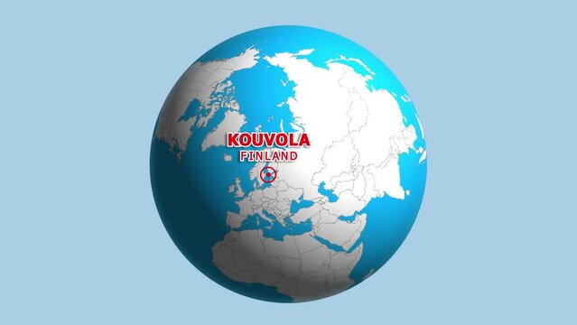 FINLAND KOUVOLA ZOOM IN FROM SPACE