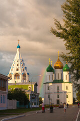 The building's ensemble of the Cathedral square in Kolomna Kremlin