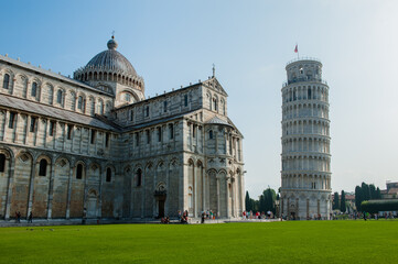 Famous Miracle square in Pisa, Italy