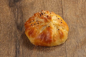 Samosa Asian pastry with meat