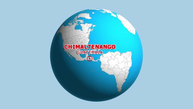 GUATEMALA CHIMALTENANGO ZOOM IN FROM SPACE