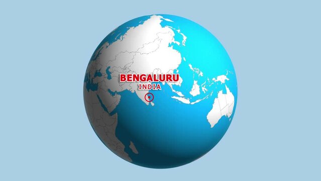 INDIA BENGALURU ZOOM IN FROM SPACE