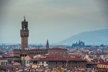 Fototapeta na wymiar Night panorama of Florence. View ot top.