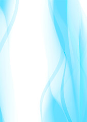 vertical blue gentle background waves flowing smooth soft wallpaper illustration - 497884388