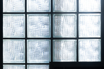 Abstract background of the glass tiles
