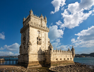 Obraz premium Belem tower in Lisbon Portugal, summer day