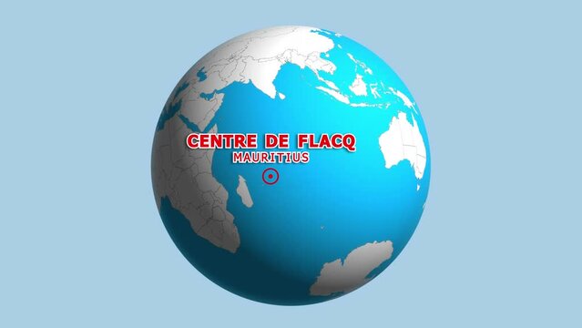 MAURITIUS CENTRE DE FLACQ ZOOM IN FROM SPACE