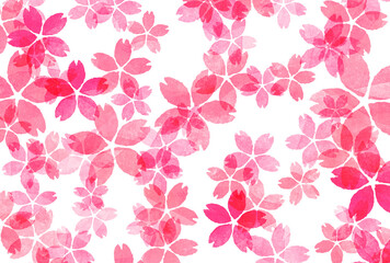 Fototapeta premium 背景素材_パステル_桜
