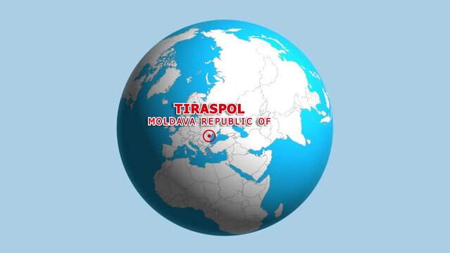 MOLDAVA REPUBLIC OF TIRASPOL ZOOM IN FROM SPACE