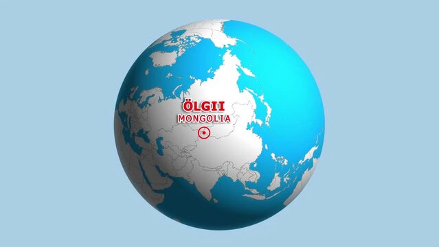 MONGOLIA OLGII ZOOM IN FROM SPACE