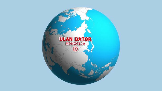 MONGOLIA ULAN BATOR ZOOM IN FROM SPACE