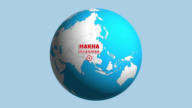 MYANMAR HAKHA ZOOM IN FROM SPACE