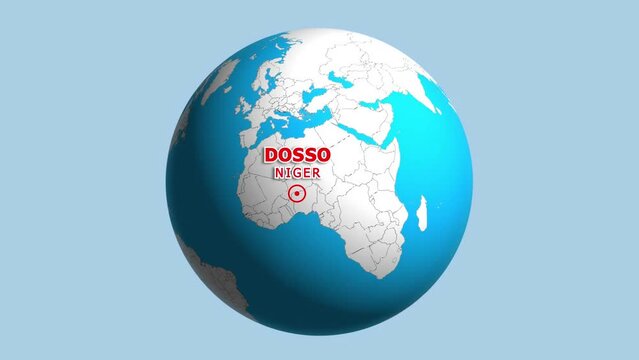 NIGER DOSSO ZOOM IN FROM SPACE