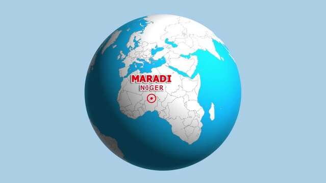 NIGER MARADI ZOOM IN FROM SPACE