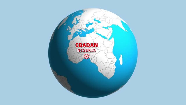 NIGERIA IBADAN ZOOM IN FROM SPACE