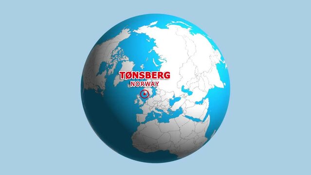 NORWAY TONSBERG ZOOM IN FROM SPACE