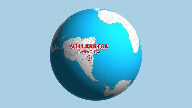 PARAGUAY VILLARRICA ZOOM IN FROM SPACE