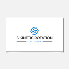 S KINETIC ROTATION LOGO DESIGN VECTOR