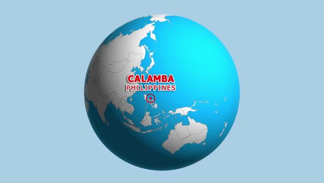 PHILIPPINES CALAMBA ZOOM IN FROM SPACE