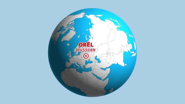 RUSSIAN OREL ZOOM IN FROM SPACE