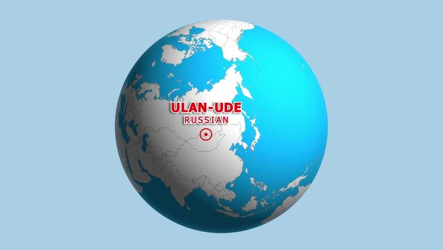 RUSSIAN ULAN UDE ZOOM IN FROM SPACE