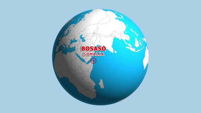 SOMALIA BOSASO ZOOM IN FROM SPACE