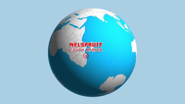 SOUTH AFRICA NELSPRUIT ZOOM IN FROM SPACE