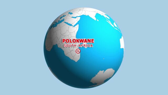 SOUTH AFRICA POLOKWANE ZOOM IN FROM SPACE