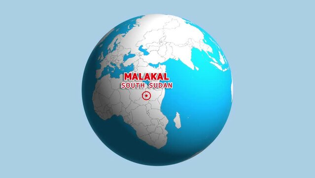 SOUTH SUDAN MALAKAL ZOOM IN FROM SPACE