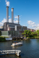 Fototapeta premium Berlin Mitte CHP Plant – combining heat and power