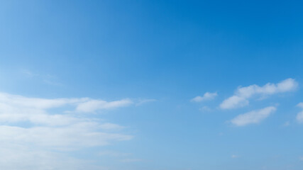 Blue sky with white clouds