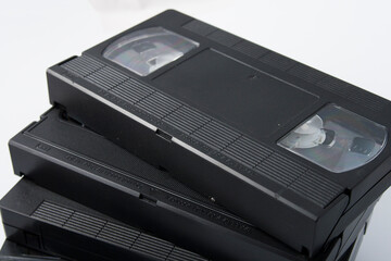Vintage video cassettes