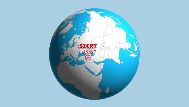 TURKEY SIIRT ZOOM IN FROM SPACE