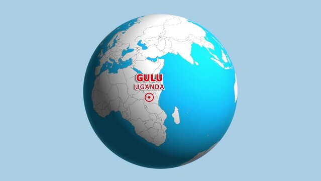 UGANDA GULU ZOOM IN FROM SPACE