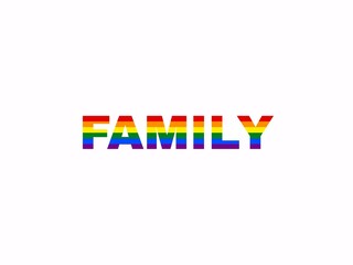 LGBT family concept illustration