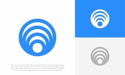 wifi logo icon design vector