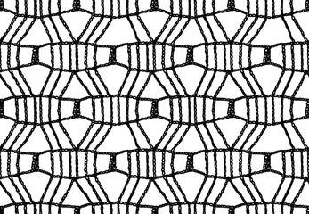 Seamless Vector Knitted Net Pattern