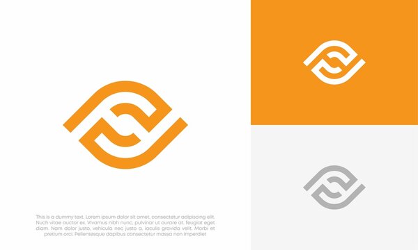 eye logo design vector