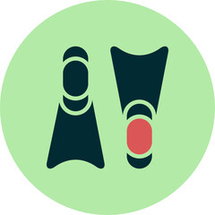 Fototapeta premium Flippers Icon
