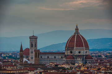 Fototapeta premium Night panorama of Florence. View ot top.